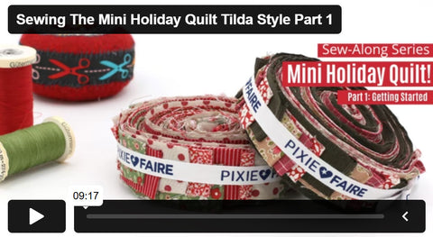 SWC Classes Sewing the Mini Holiday Quilt Master Class Video Course Pixie Faire