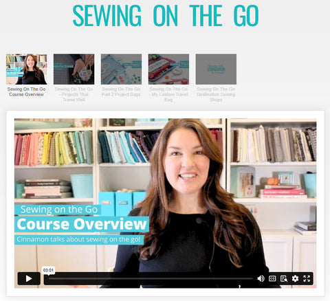 SWC Classes Sewing On The Go Master Class Video Course Pixie Faire