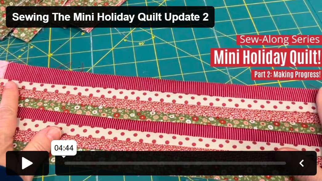 SWC Classes Sewing the Mini Holiday Quilt Master Class Video Course Pixie Faire