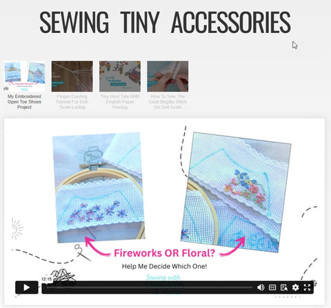 SWC Classes Sewing Tiny Accessories Master Class Video Course Pixie Faire