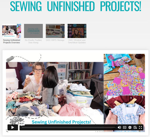 SWC Classes Sewing Unfinished Projects Master Class Video Course Pixie Faire