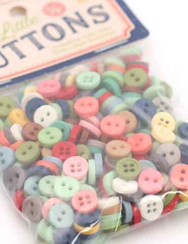 Pixie Faire Pixie Packs Lori Holt Cute Little Buttons 1/4" Bulk Package 300 Count Pixie Faire