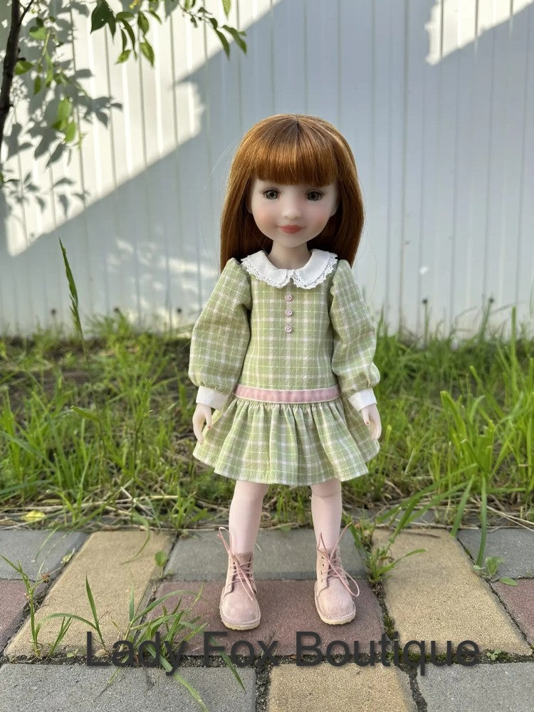 Lady Fox Boutique Ruby Red Fashion Friends Garden Whisper Dress 14.5-15 Inch Doll Clothes Pattern Pixie Faire