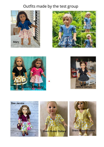 Lady Fox Boutique 18 Inch Modern Darya Outfit 18 Inch Doll Clothes Pattern Pixie Faire