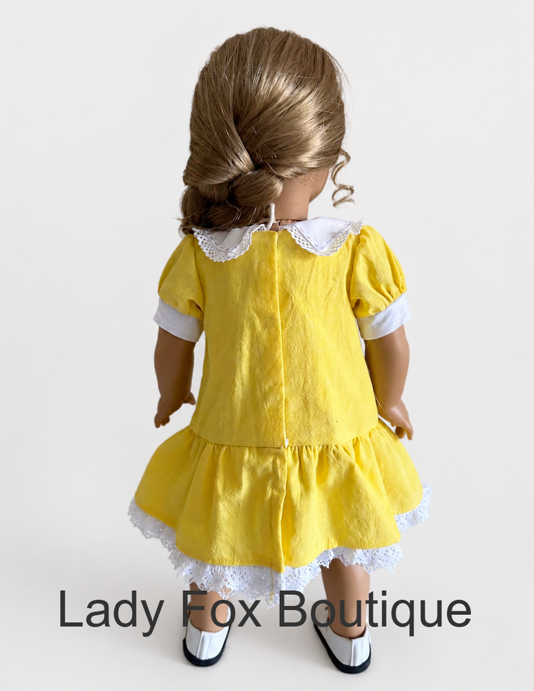 Lady Fox Boutique Ruby Red Fashion Friends Garden Whisper Dress 18 Inch Doll Clothes Pattern Pixie Faire