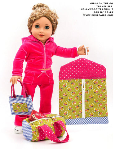 PF House Brand 18 Inch Modern Girls On The Go 18" Doll Accessory Pattern Pixie Faire