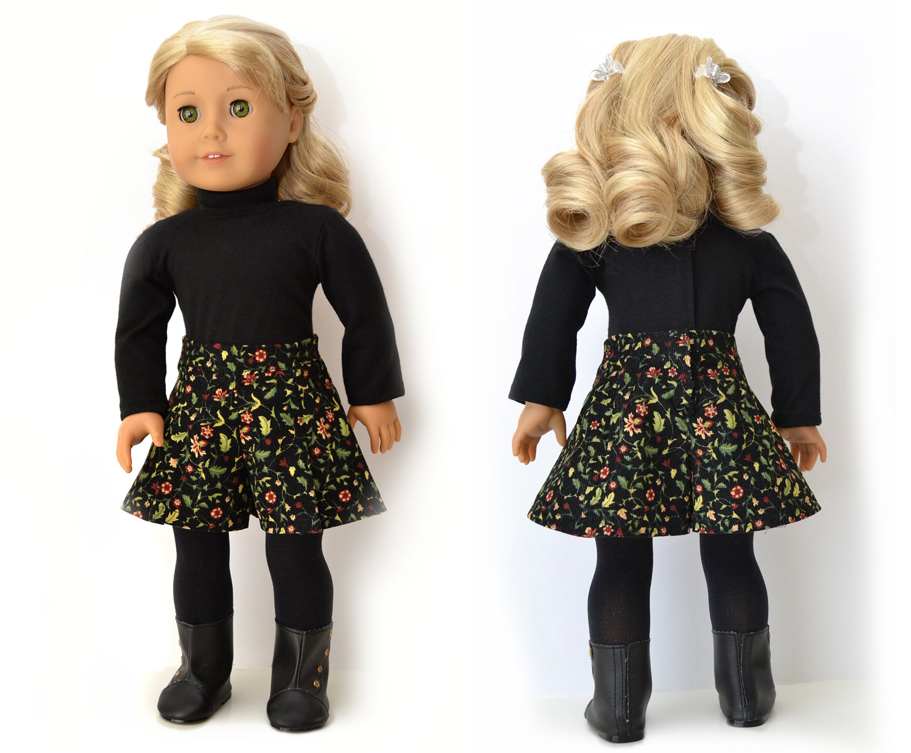 Dollhouse Designs 18 Inch Modern Oahu Culottes 18" Doll Clothes Pattern Pixie Faire