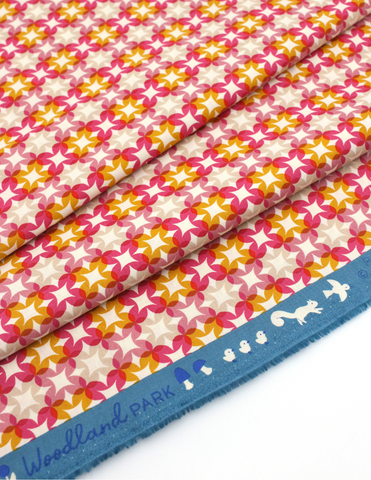 Pixie Faire Pixie Packs Pixie Pack - Flower Plaid Woodland Park Ruby Star -  1970s Panel Dress Kit Pixie Faire