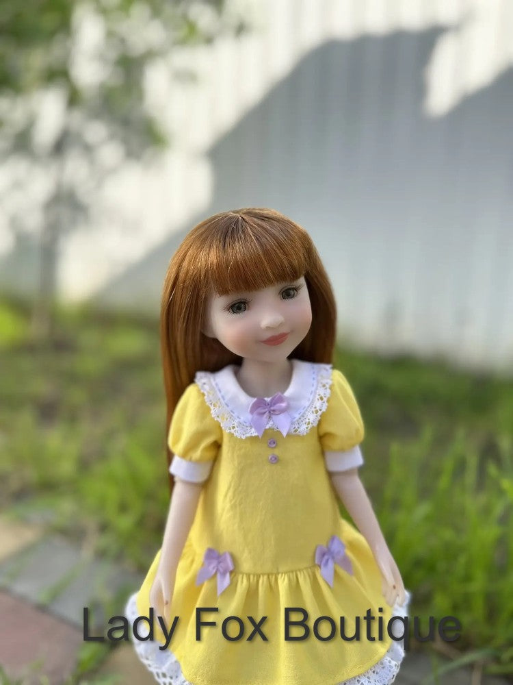 Lady Fox Boutique Ruby Red Fashion Friends Garden Whisper Dress 14.5-15 Inch Doll Clothes Pattern Pixie Faire