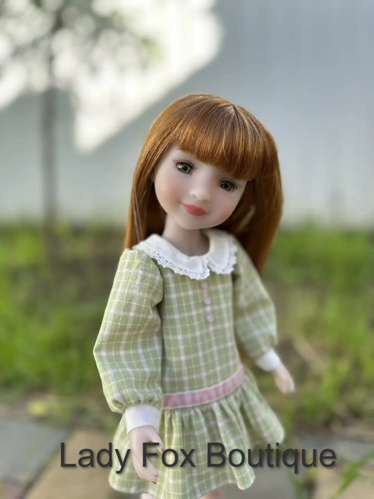 Lady Fox Boutique Ruby Red Fashion Friends Garden Whisper Dress 14.5-15 Inch Doll Clothes Pattern Pixie Faire