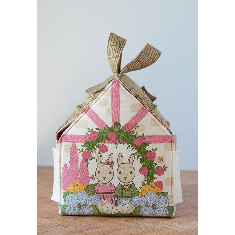 My Secret Garden Bunny Cottage Panel - Cloth Doll House Kit