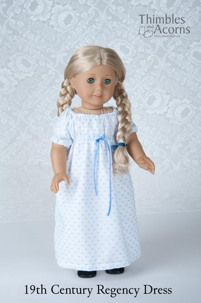 Thimbles and Acorns 18 Inch Historical SWC 2024 Bonus A Piece of History Dress 18" Doll Clothes Pattern Pixie Faire