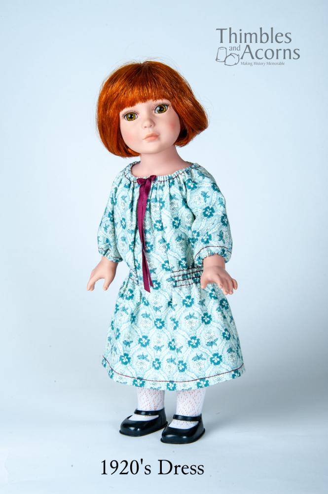 Thimbles and Acorns 18 Inch Historical SWC 2024 Bonus A Piece of History Dress 18" Doll Clothes Pattern Pixie Faire