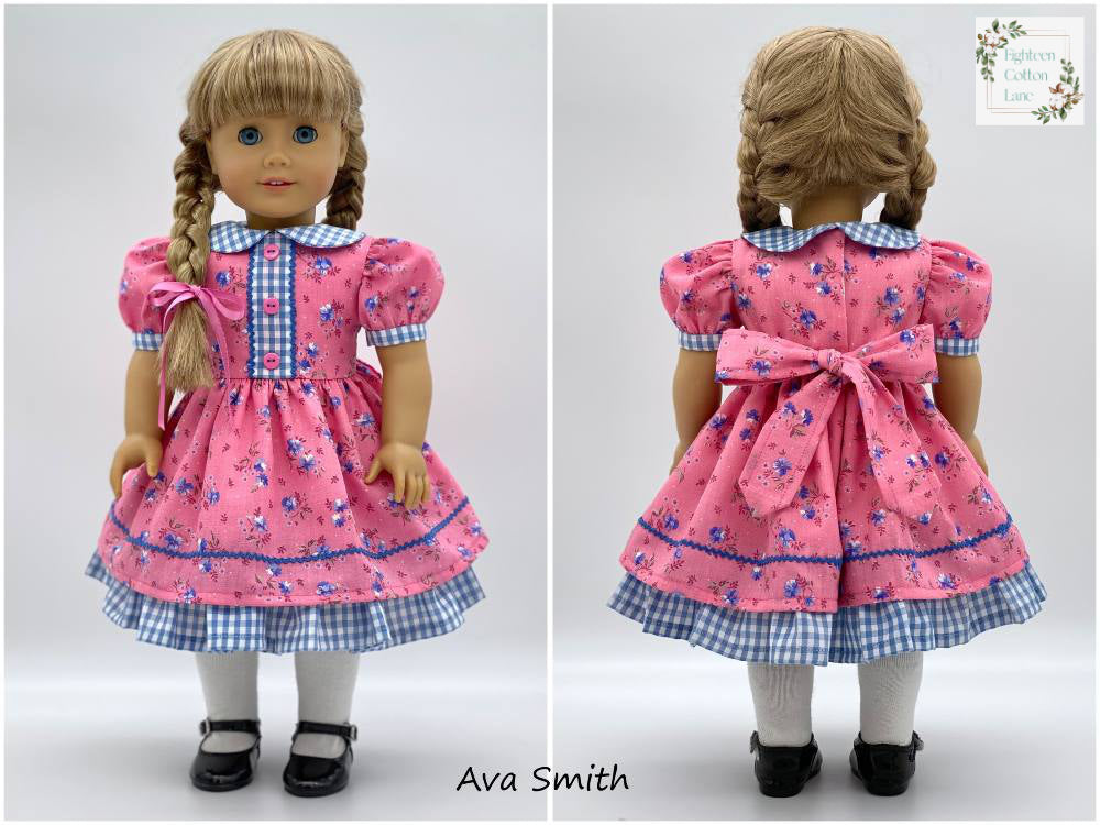 Eighteen Cotton Lane 18 Inch Historical Let's Make Gingerbread! 18" Doll Clothes Pattern Pixie Faire