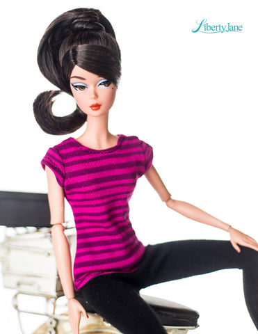 Liberty Jane Barbie FREE T-Shirt Pattern For 11-1/2" Fashion Dolls Pixie Faire