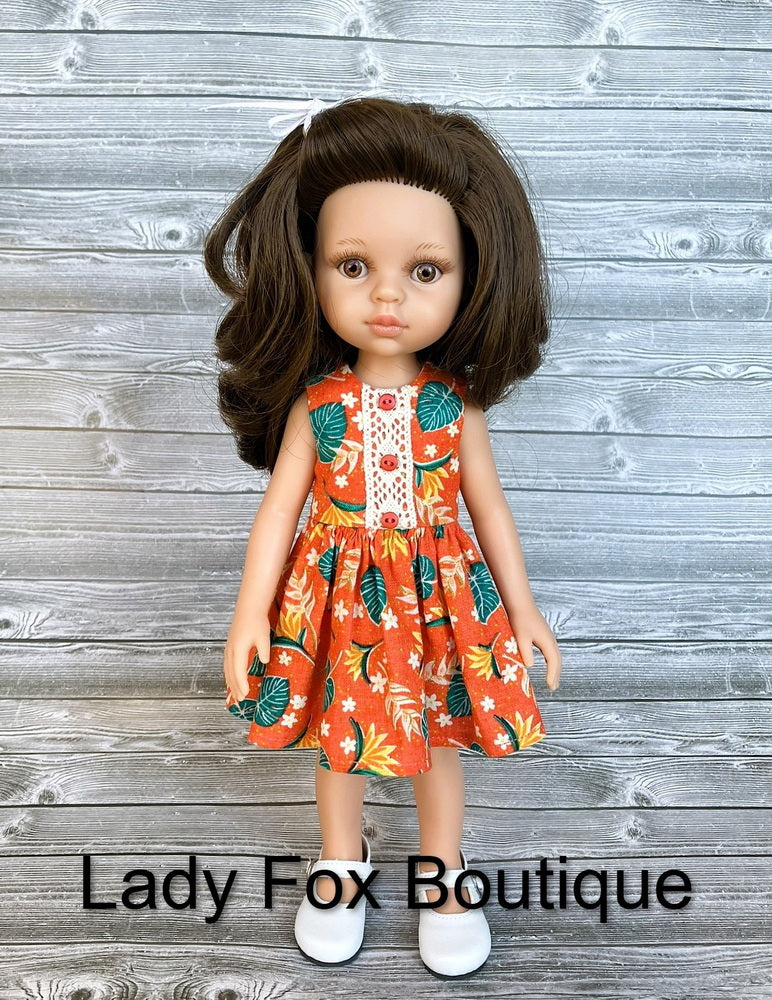 Lady Fox Boutique Paola Reina Tiny Charmer Dress Doll Clothes Pattern For 13 Inch Paola Reina Dolls Pixie Faire