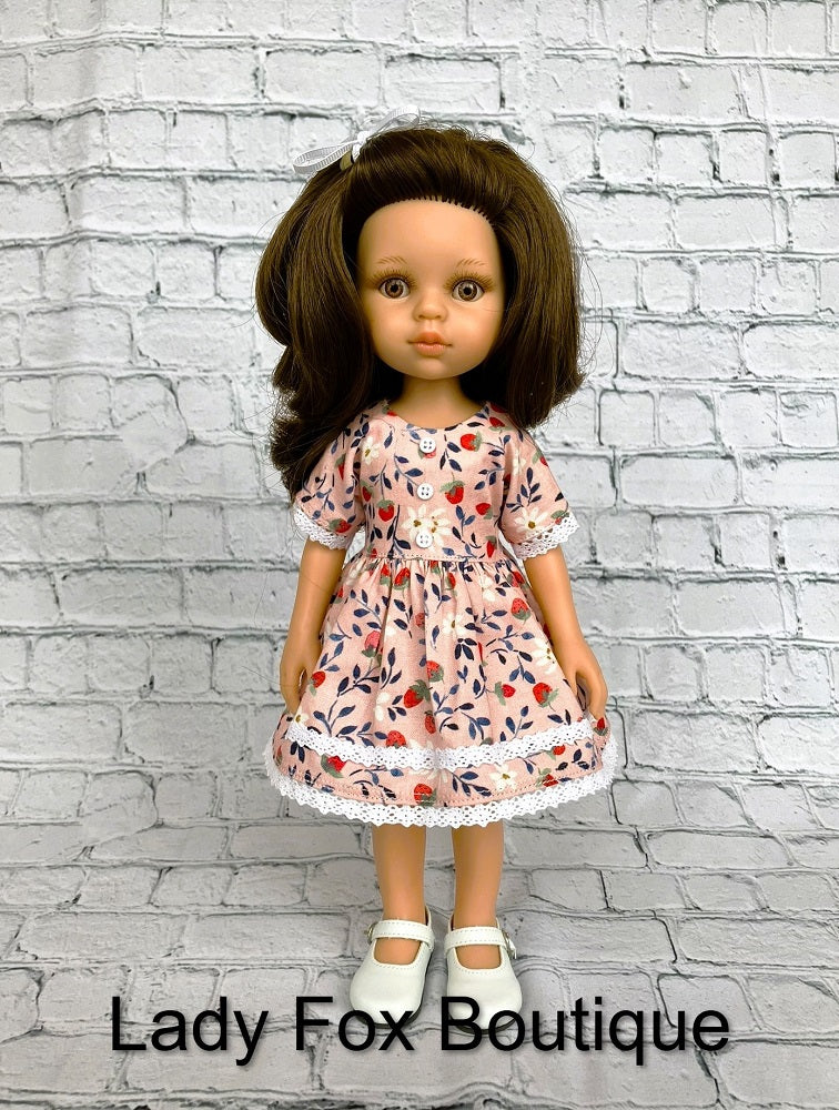 Lady Fox Boutique Paola Reina Chamomile Dress Doll Clothes Pattern For 13 Inch Paola Reina Las Amigas Dolls Pixie Faire