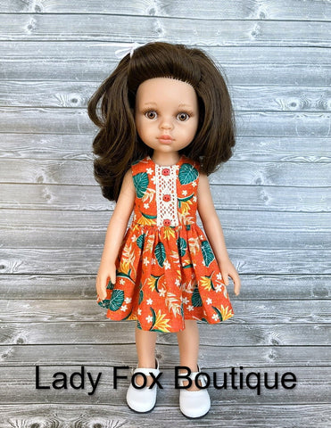 Lady Fox Boutique Paola Reina Tiny Charmer Dress Doll Clothes Pattern For 13 Inch Paola Reina Dolls Pixie Faire