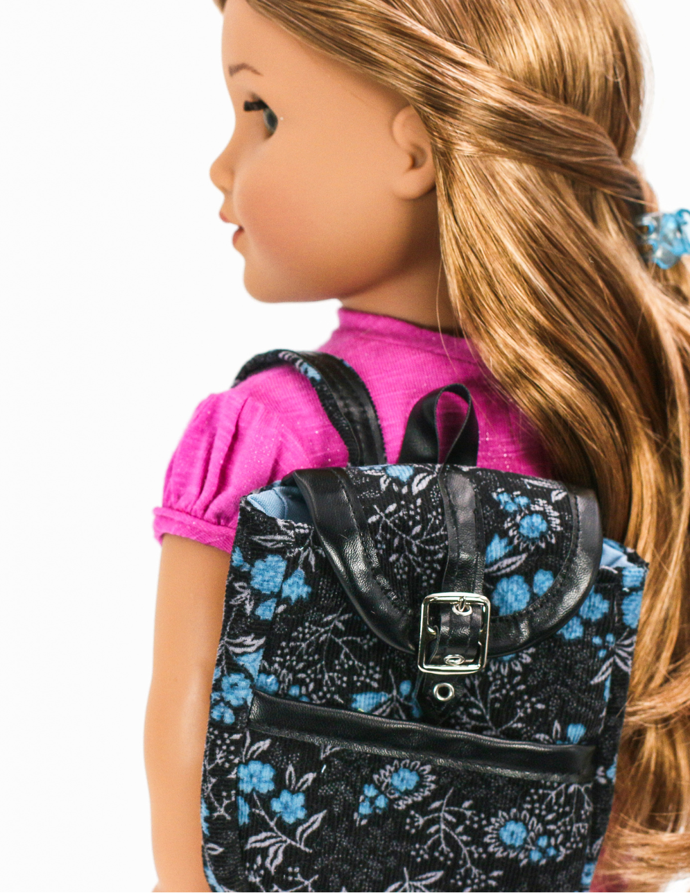 Pixie Faire Pixie Packs Pixie Pack - Blue Floral Aviator Jacket & Backpack Pixie Faire