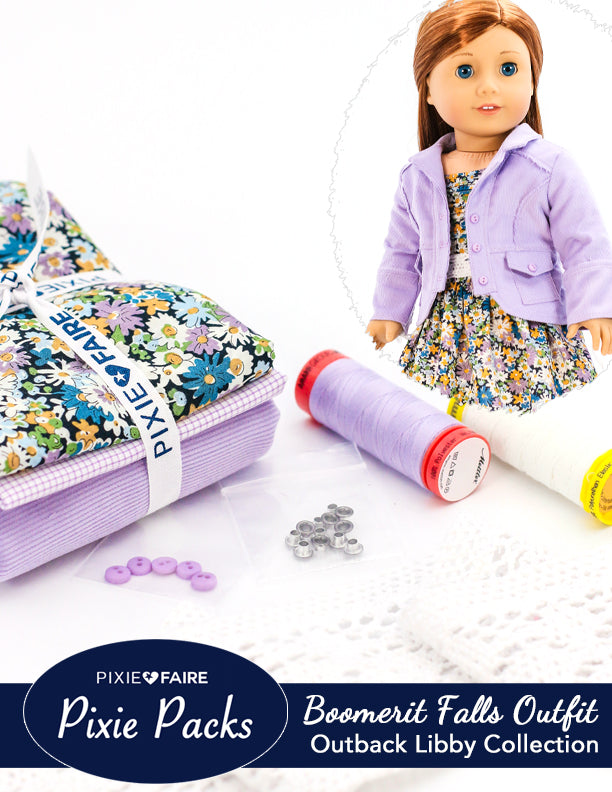 Pixie Faire Pixie Packs Pixie Packs Boomerit Falls Jacket and Dress Outback Libby Collection Lavender Pixie Faire