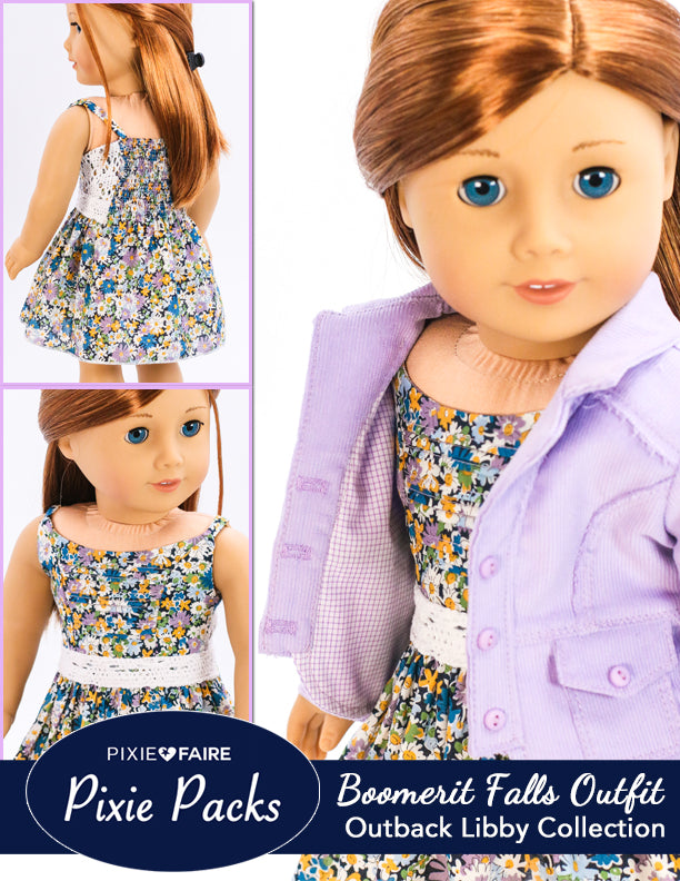 Pixie Faire Pixie Packs Pixie Packs Boomerit Falls Jacket and Dress Outback Libby Collection Lavender Pixie Faire