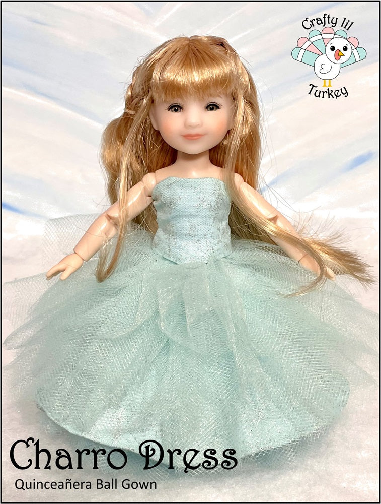Crafty Lil Turkey 8" BJD Charro Dress Pattern for 8" BJD Dolls such as Ten Ping and Mini Sara Pixie Faire