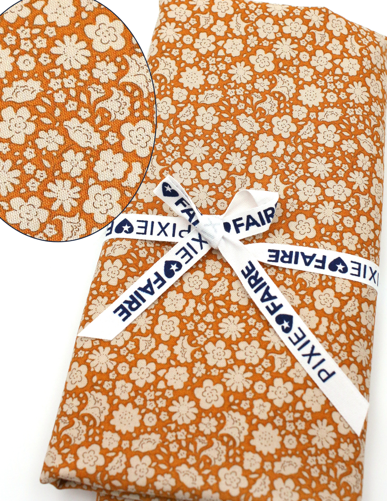 Pixie Faire Pixie Cuts Pixie Cuts Fabric 1 Yard Pre-Cut - Tilda® Carla Saffron Pixie Faire