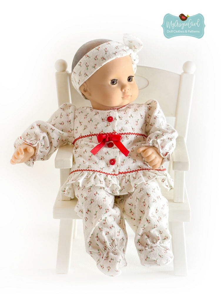 My Angie Girl Bitty Baby/Twin Chatty Pajamas 15" Baby Doll Clothes Pixie Faire