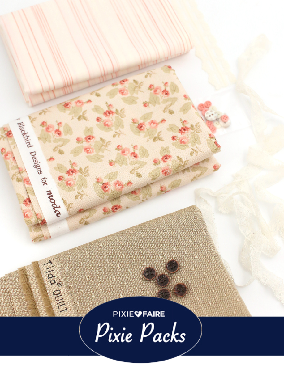 Pixie Faire Pixie Packs Limited Edition Pixie Pack Civil War Ensemble Tan and Coral Historical Collection Pixie Faire