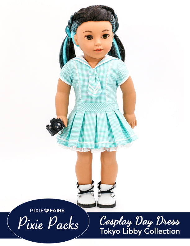 Pixie Faire Pixie Packs Pixie Packs Cosplay Day Dress Aqua Tokyo Libby Collection Pixie Faire
