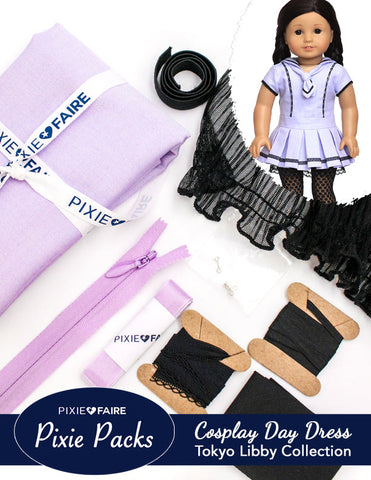 Pixie Faire Pixie Packs Pixie Packs Cosplay Day Dress Lavender Tokyo Libby Collection Pixie Faire