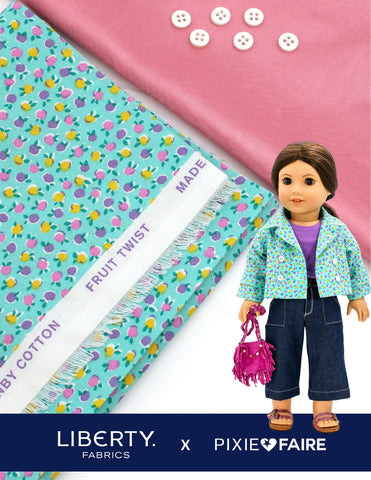 Pixie Faire Pixie Packs Pixie Packs Cropped Trench Coat Liberty Fruit Twist Pixie Faire
