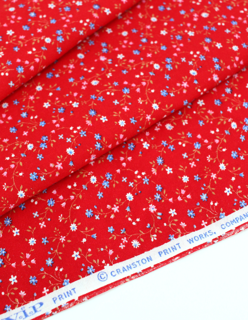 Pixie Packs Culotte Jumpsuit Kit - Red Mini Floral