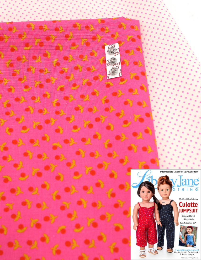 Pixie Faire Pixie Packs Pixie Packs Culotte Jumpsuit Kit - Ruby Star Society Catnap & Mini Dot Pixie Faire