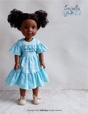 Doll Joy Ruby Red Fashion Friends Joy Bells Dress 14.5-15 Inch Doll Clothes Pattern Pixie Faire