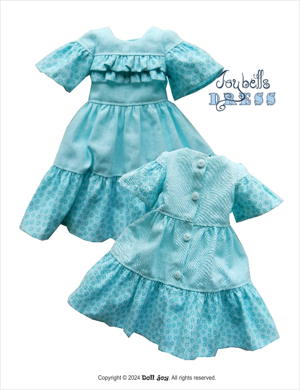 Doll Joy Ruby Red Fashion Friends Joy Bells Dress 14.5-15 Inch Doll Clothes Pattern Pixie Faire