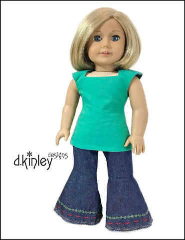 Dkinley Designs 18 Inch Historical Bonita Bells 18" Doll Clothes Pattern Pixie Faire