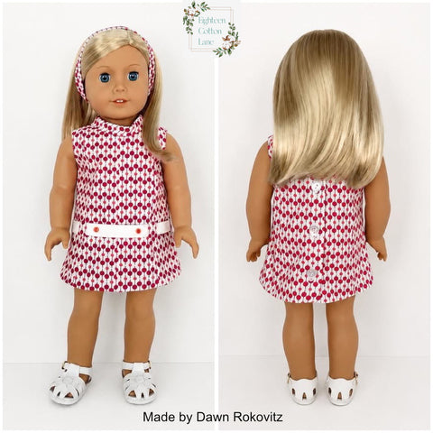 Eighteen Cotton Lane 18 Inch Historical Let's Go Downtown! 18" Doll Clothes Pattern Pixie Faire