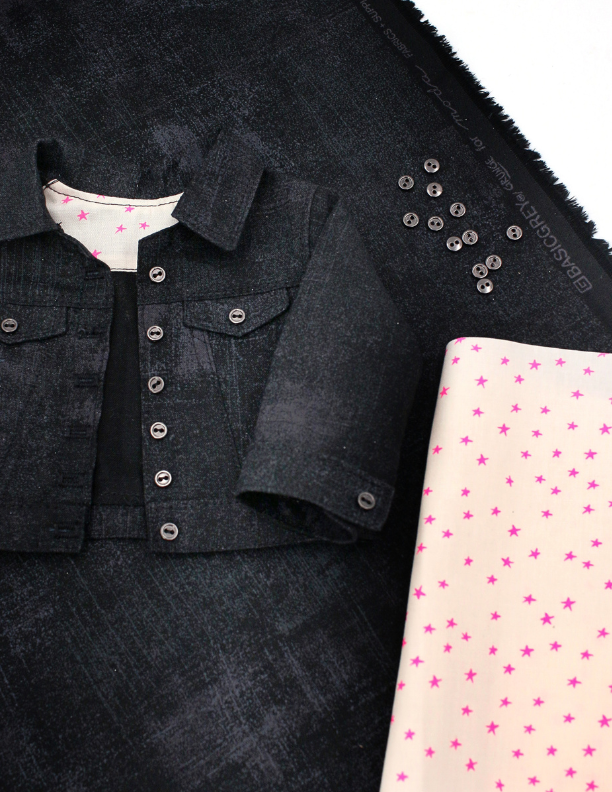 Pixie Pack - Denim Jacket - Grunge Basics Onyx