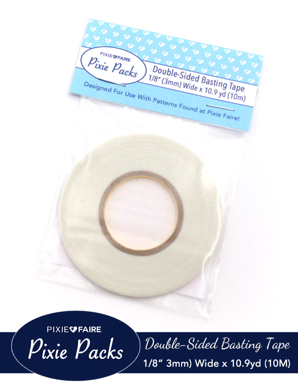Pixie Packs 1/8 (3mm) Wide Double Sided Basting Tape 10m (10.9 yd) Ro