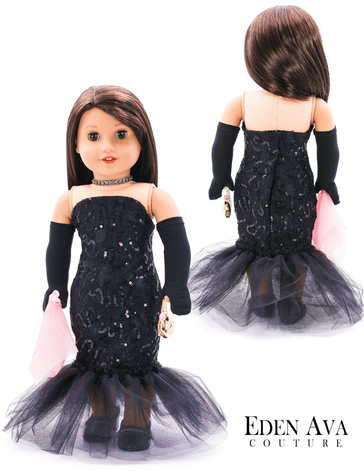 Eden Ava 18 Inch Modern Spotlight Solo Gown 18" Doll Clothes Pattern Pixie Faire