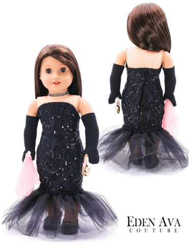 Eden Ava 18 Inch Modern Spotlight Solo Gown 18" Doll Clothes Pattern Pixie Faire