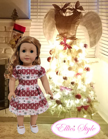 Ellie's Style 18 Inch Modern Lily Dress 18" Doll Clothes Pattern Pixie Faire