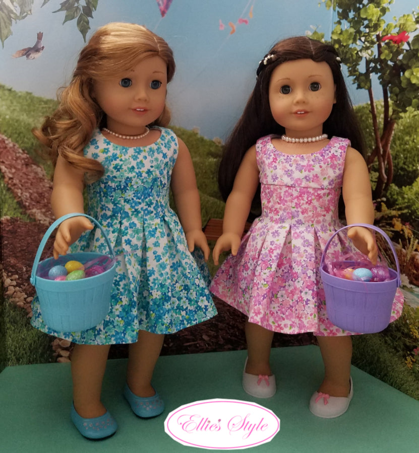Ellie's Style 18 Inch Modern Amalie Dress 18" Doll Clothes Pattern Pixie Faire