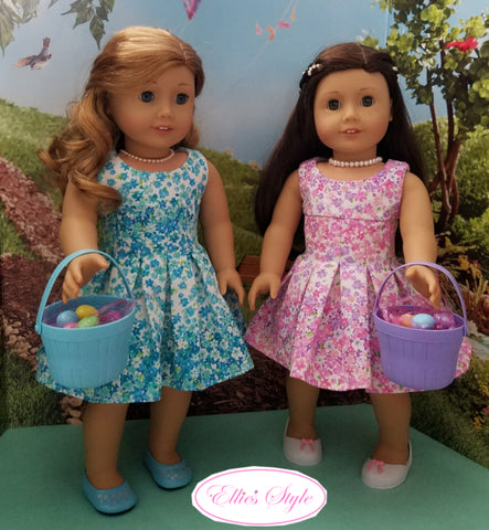 Ellie's Style 18 Inch Modern Amalie Dress 18" Doll Clothes Pattern Pixie Faire