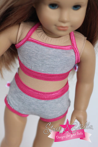 Stacy and Stella 18 Inch Modern Underwear Bundle 18" Doll Clothes Pattern Pixie Faire