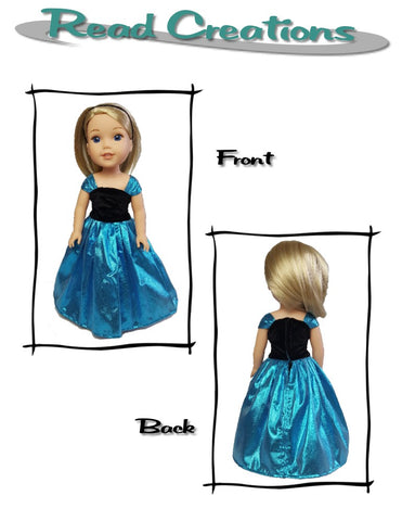 Read Creations WellieWishers Reversible Fancy Dress 14.5" Doll Clothes Pattern Pixie Faire