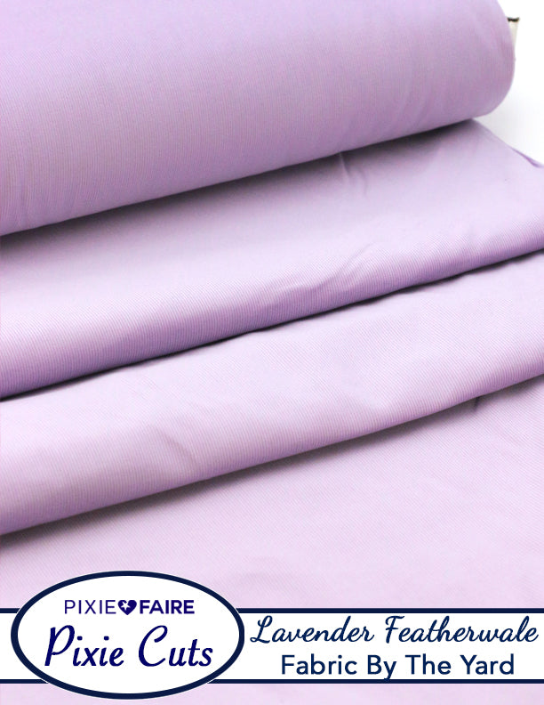 Pixie Faire Pixie Cuts Pixie Cuts Fabric By The Yard - Featherwale Lavender 1/2 Yard Pixie Faire