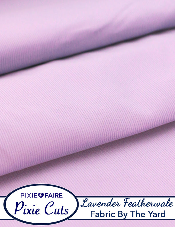 Pixie Faire Pixie Cuts Pixie Cuts Fabric By The Yard - Featherwale Lavender 1/2 Yard Pixie Faire