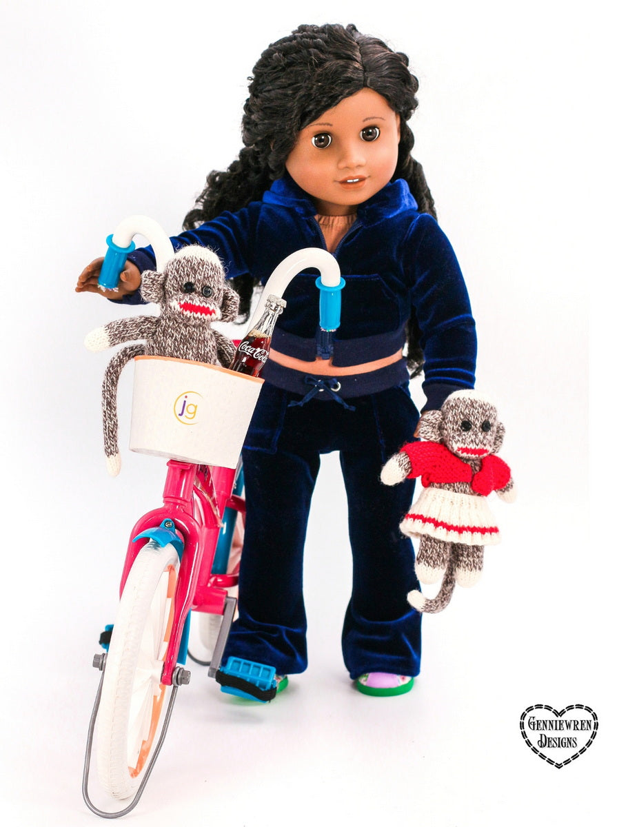 Genniewren Knitting Knitted Monkey Doll and Clothes Knitting Pattern Pixie Faire